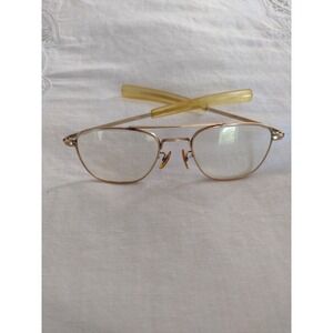 Vtg American Optical 1-10 12K GF GOLD Aviator Pilot Eyeglasses Vietnam Military
